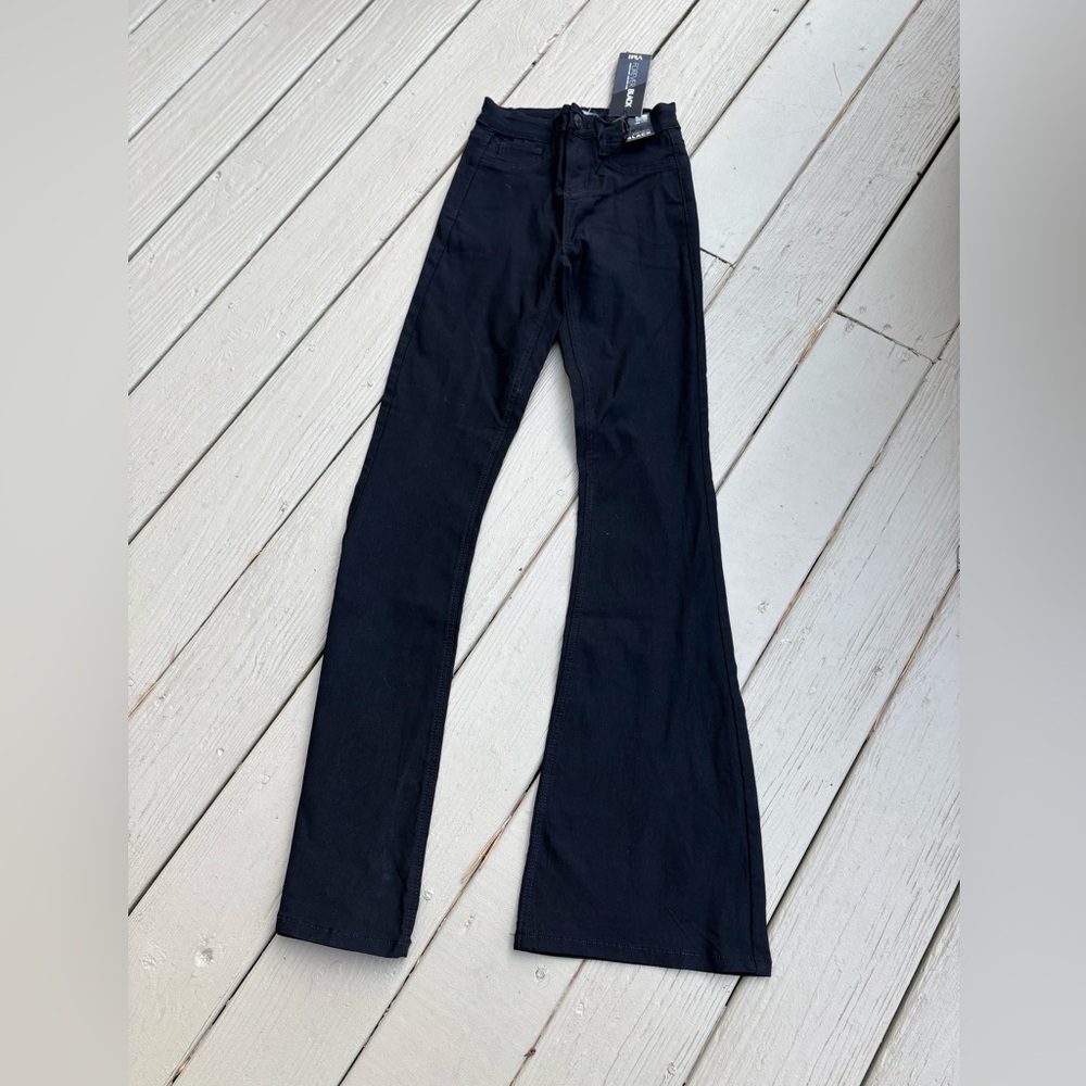 NWT YMI JEANS Black Stretch High-Rise Flare Jeans, Size: S